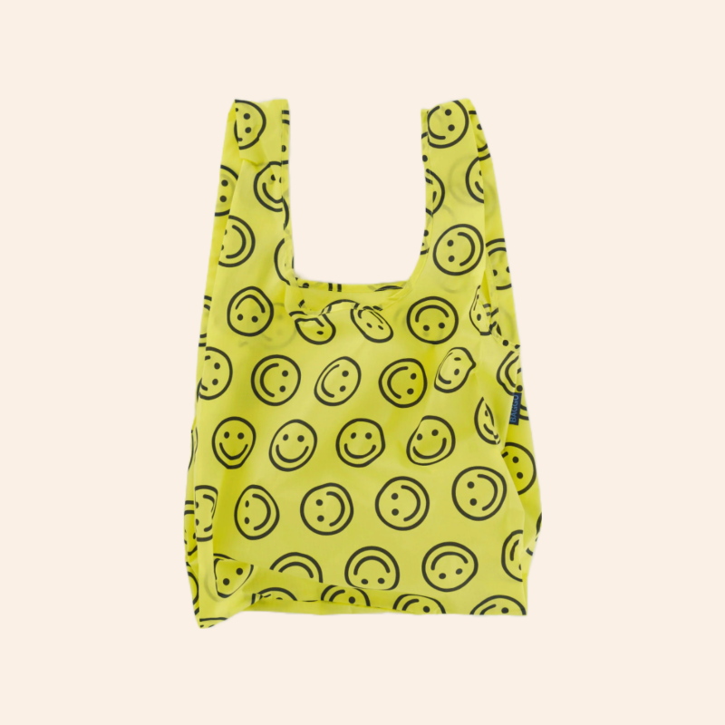 Baggu Reusable Bag - Yellow Happy