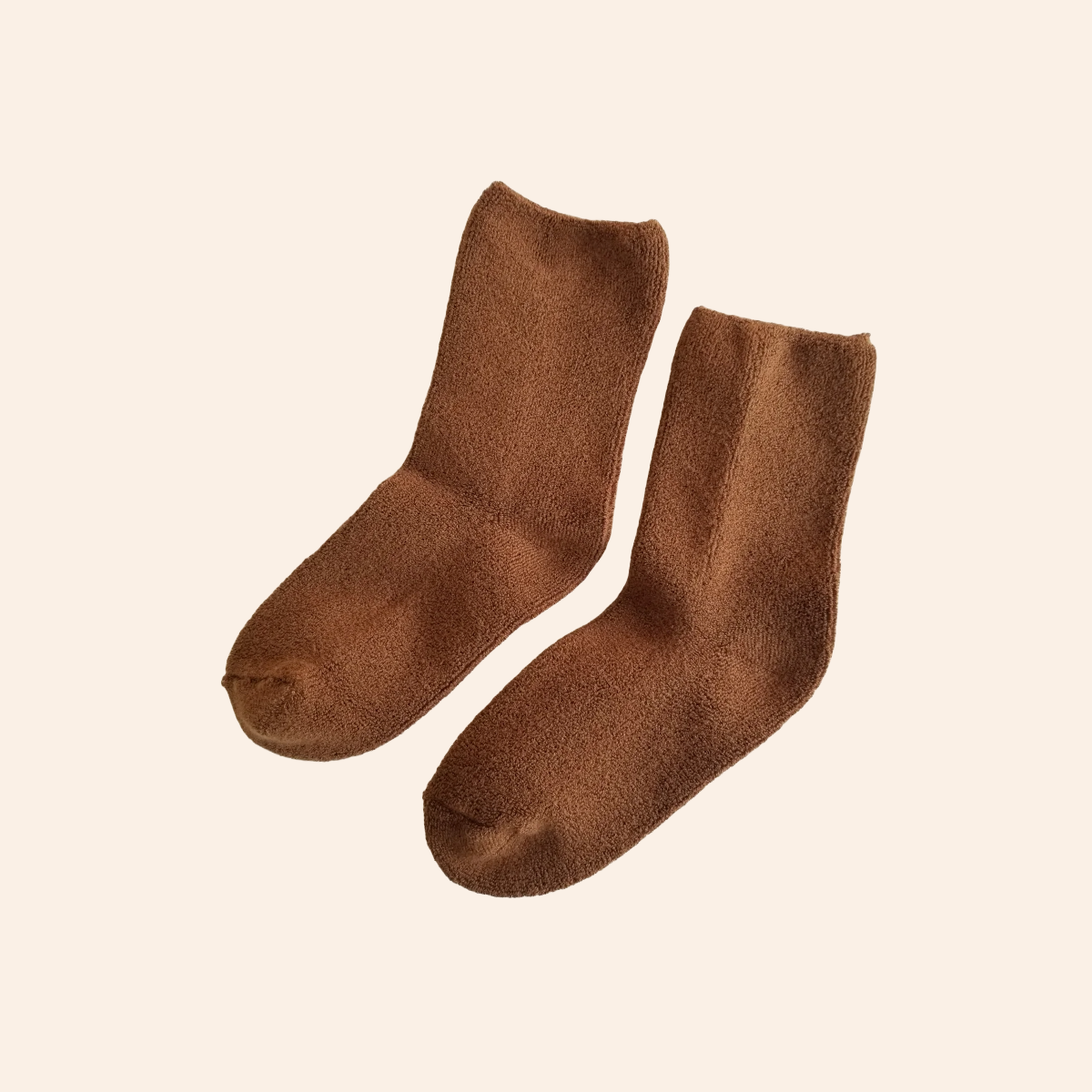 Cloud Socks - Sepia