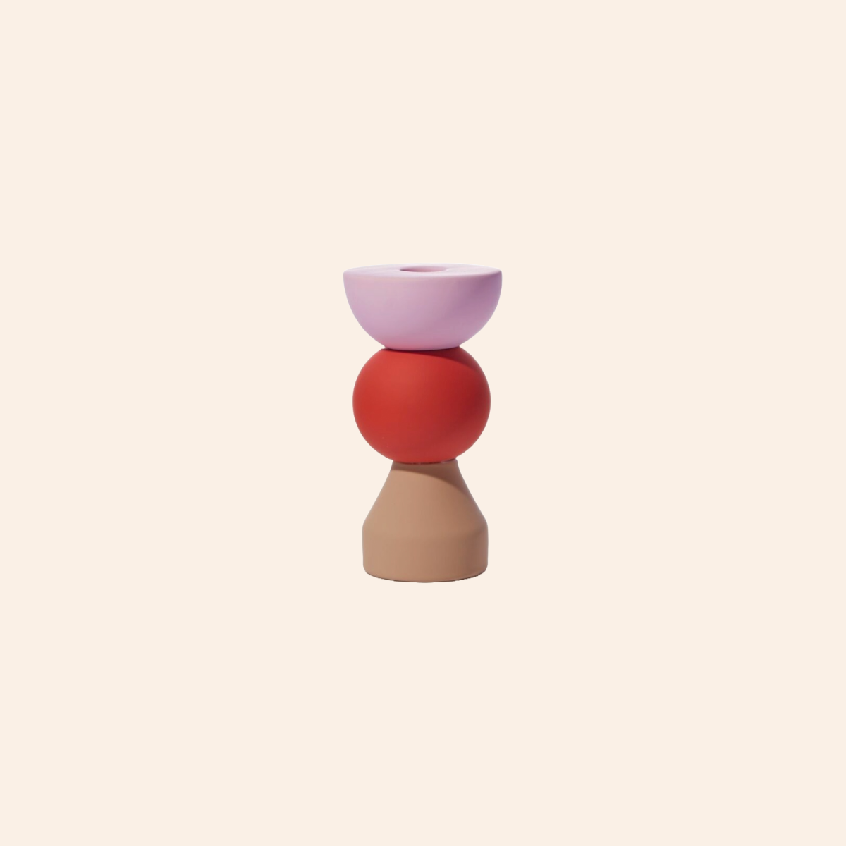 Stack Candleholder - Tomato