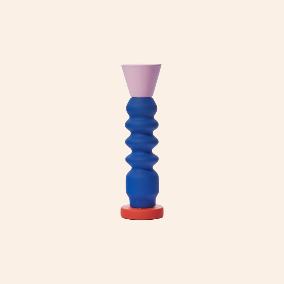 Stack Candleholder - Cobalt