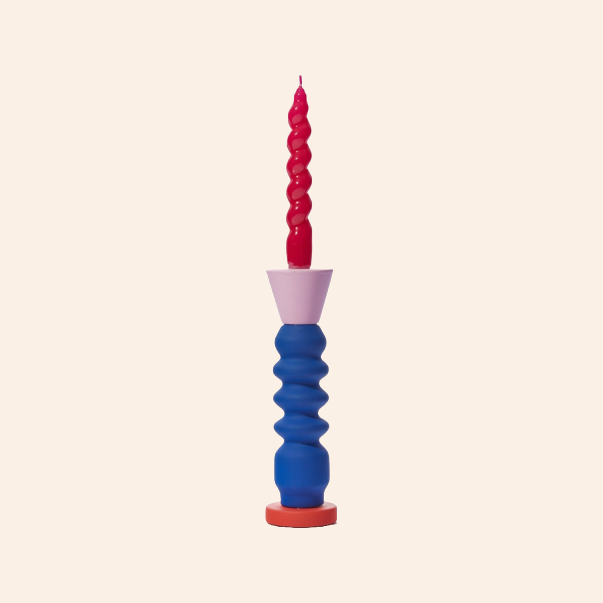 Stack Candleholder - Cobalt