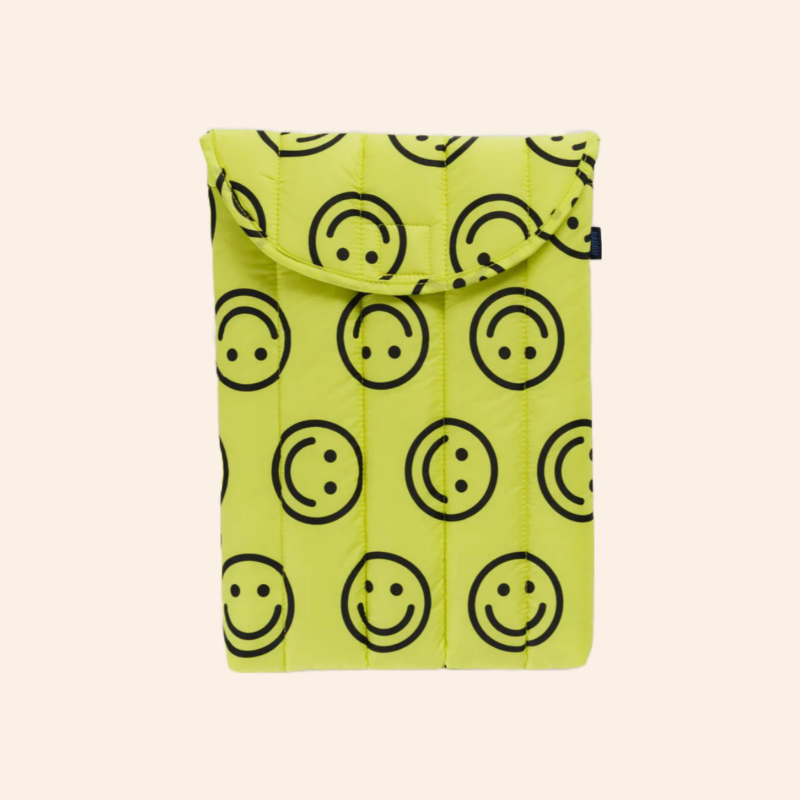 Baggu Laptop Sleeve - Yellow Happy