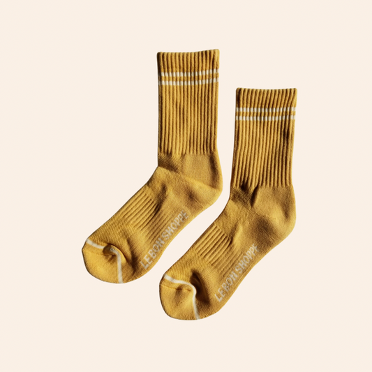 Boyfriend Socks - Butter