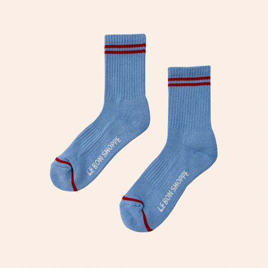 Boyfriend Socks - Ciel Blue