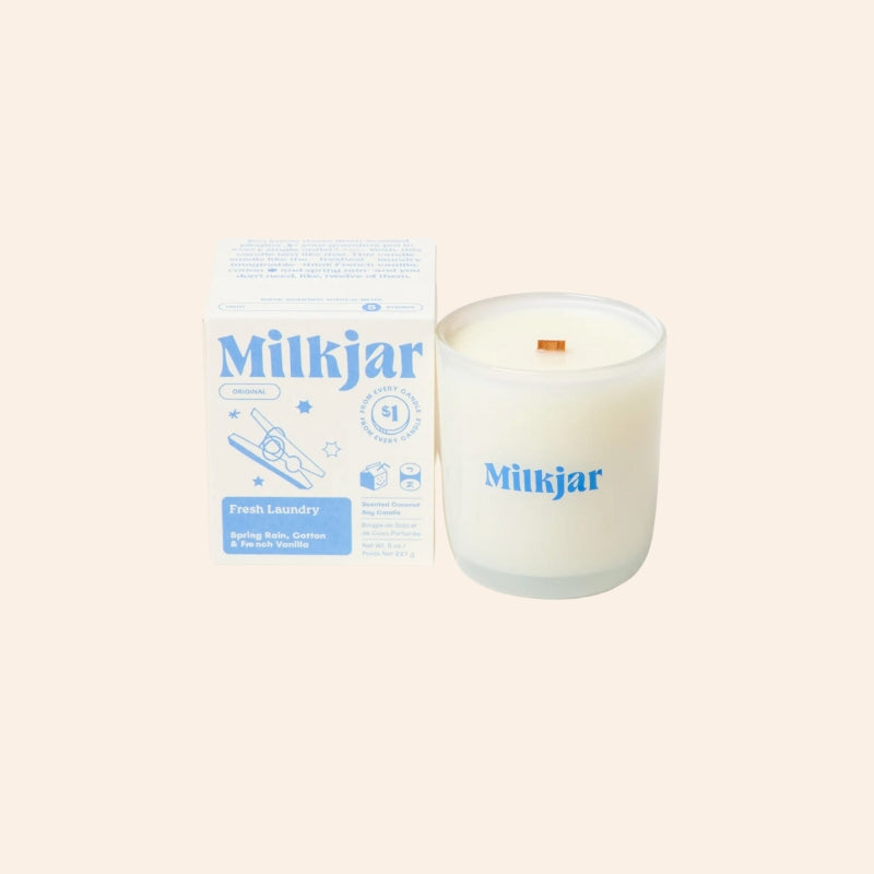 Milkjar Candle - Fresh Laundry