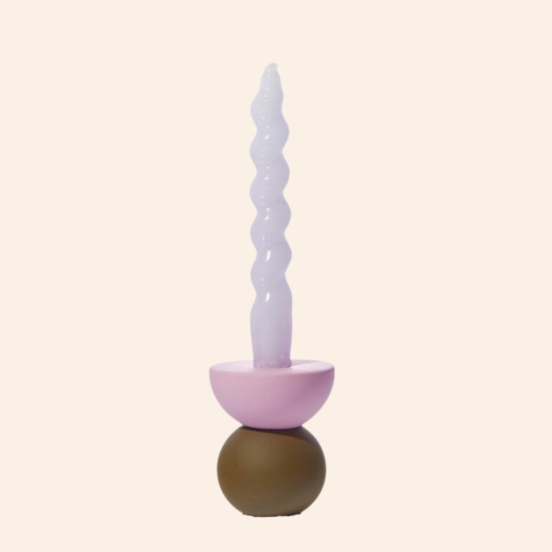 Stack Candle & Incense Holder - Olive Mini