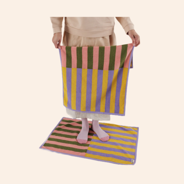 Baggu Hand Towels - Sunset Quilt Stripe - Image 2