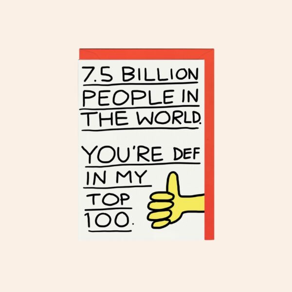 7 Billion Lines Card