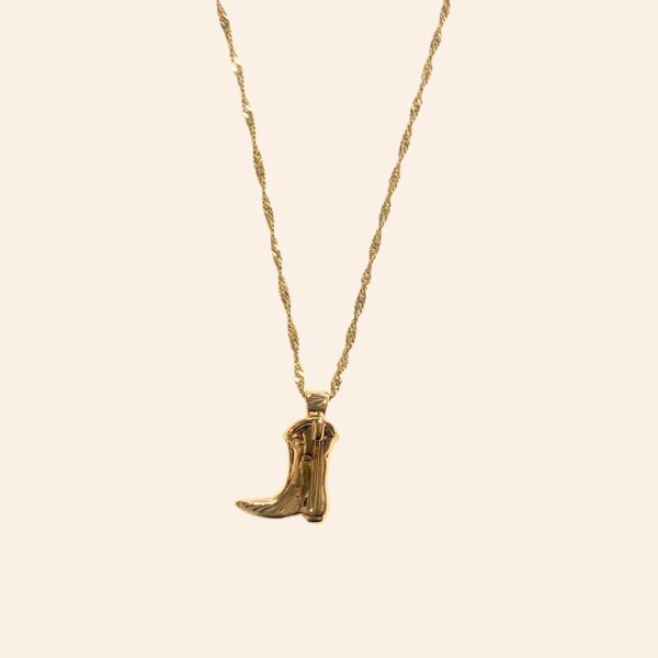 Gold Necklace - Cowboy Boot