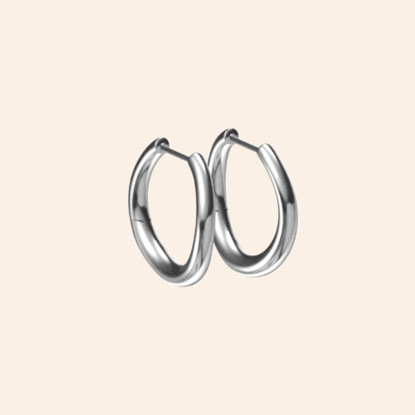 Wobbly Classic Hoops - Silver