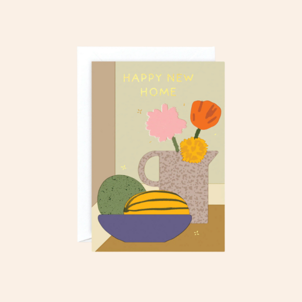 Happy New Home Still Life Card