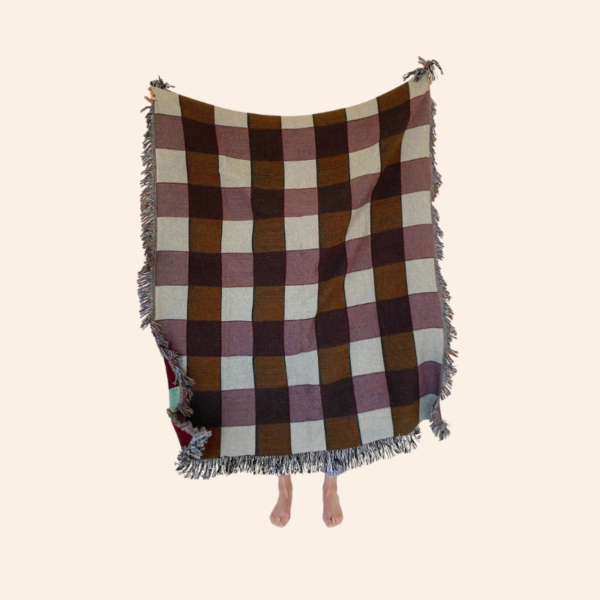 Woven Throw - Plaid - Image 3